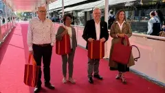 La alfombra roja del festival de San Sebastián se convierte en un símbolo de sostenibilidad y solidaridad